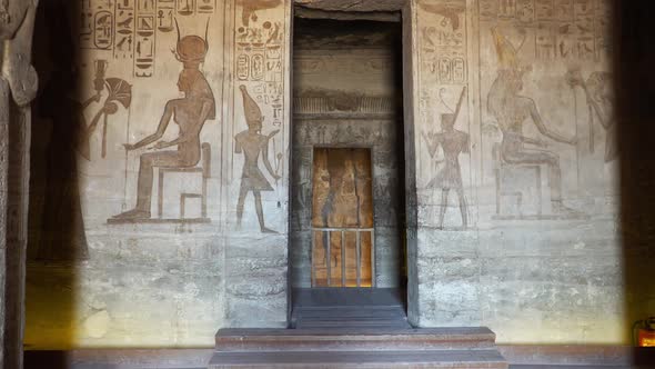 Aswan Egypt Temple of Nefertari Next to the Temple