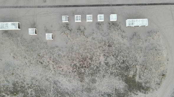 Cargo Ship Standing at Shoal of Sand Beach After Run Aground alt