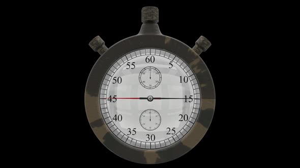 60 Second Countdown Clock - Military Stop Watch Alpha Loop