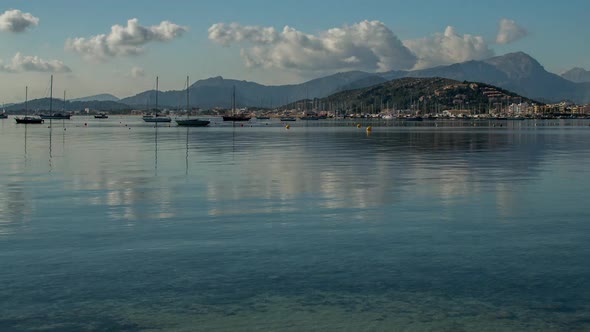 pollenca beach coast sea mallorca water alt