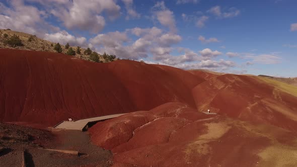 Aerial view of the Painted Hills, Oregon alt