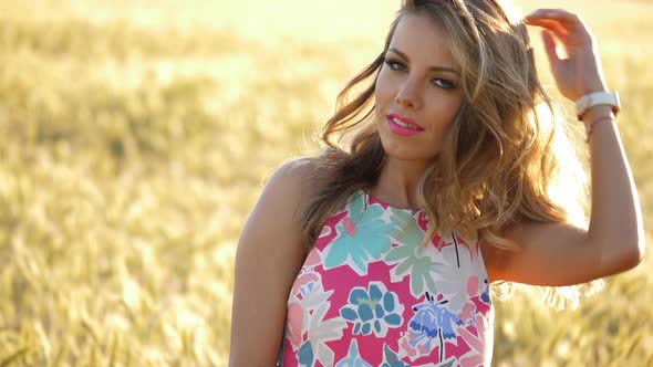 Portrait of Blond Woman alt