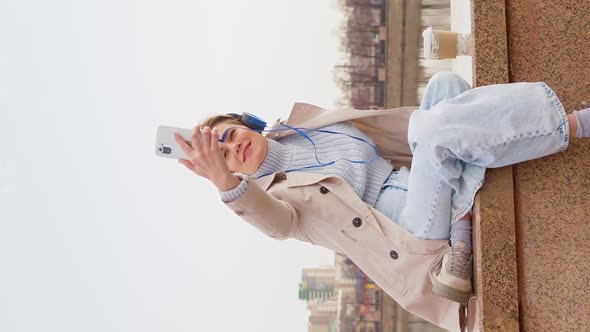 35 Year Old Woman During an Online Video Call