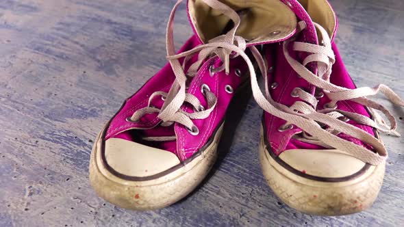 Dirty Old Sneakers and Shoelaces
