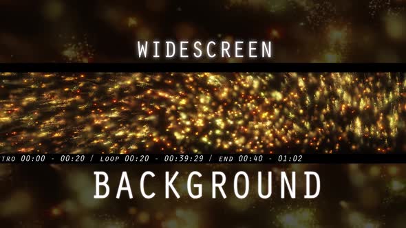Wall Projection Gold Widescreen Particles Background alt