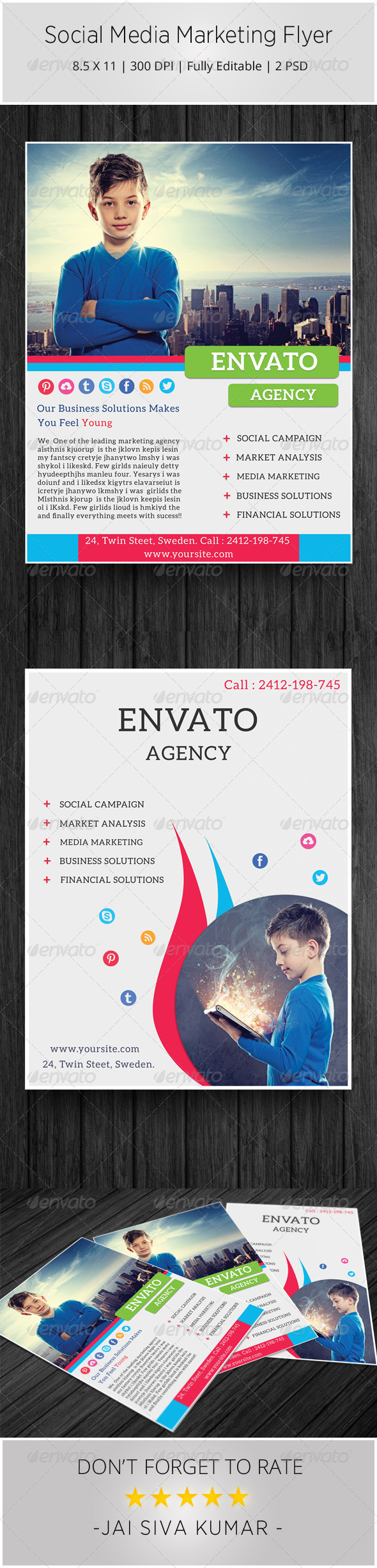 Social Media Marketing Flyer - Corporate Flyers