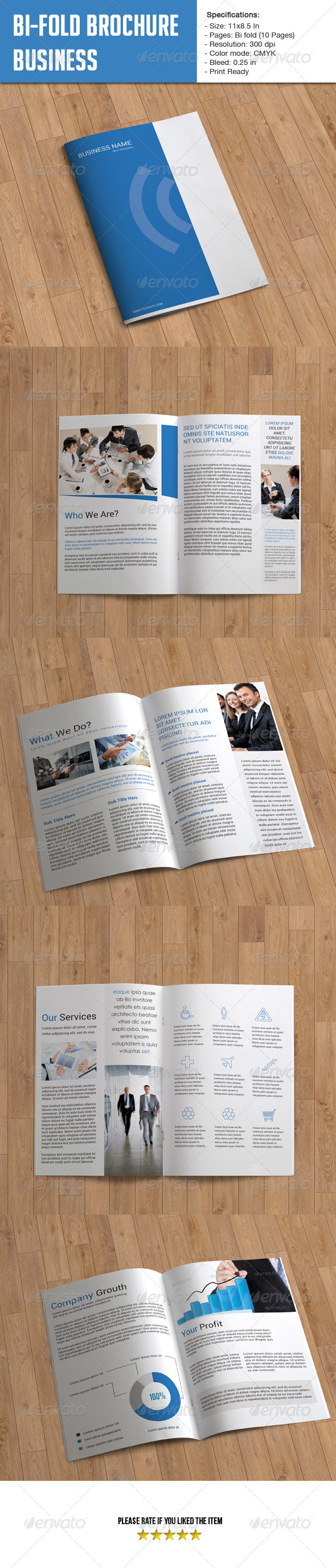Bifold Brochure for Business-10 Pages - Corporate Brochures