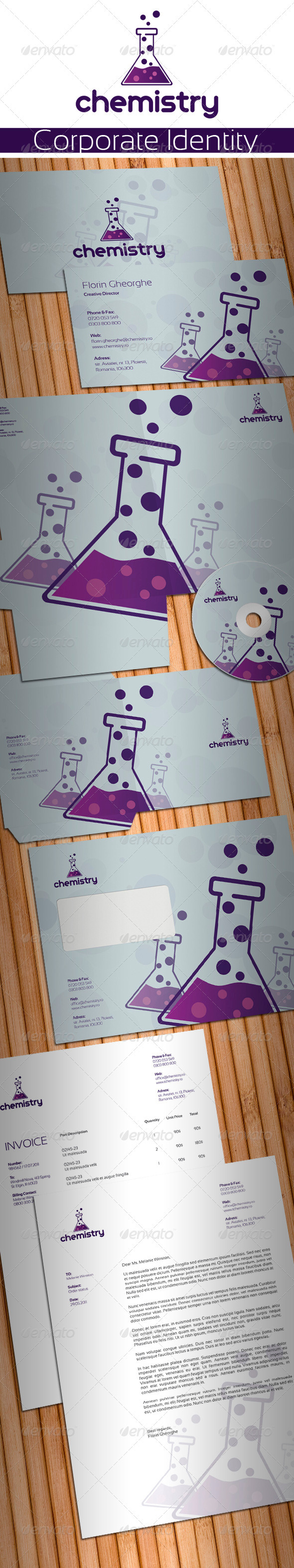 Chemistry Laboratory Stationery - Stationery Print Templates
