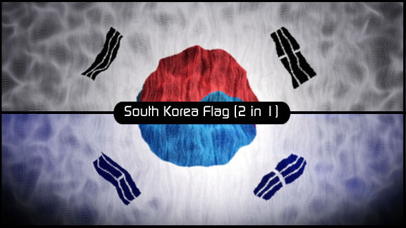 South Korea  Flag  2  in 1 by DRV VideoHive