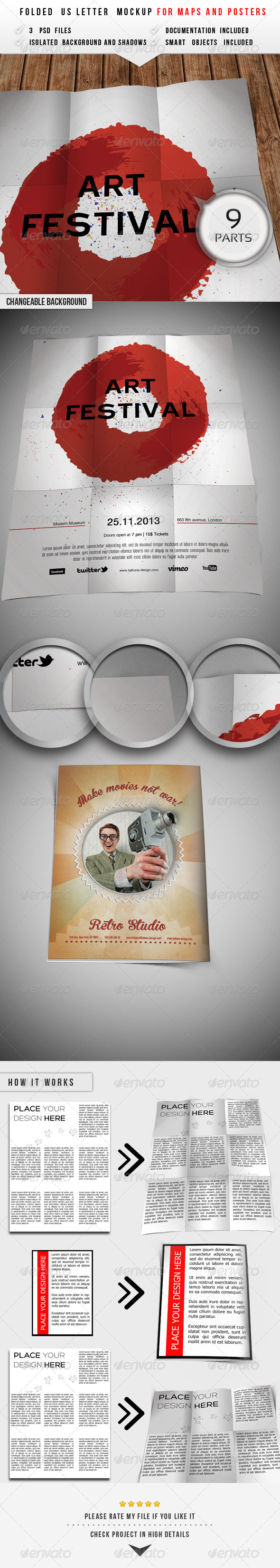 Maps /Guides / Posters Mockup - Posters Print