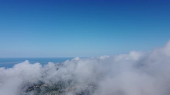 Abstract Aerial Nature Summer Ocean Sunset Sea and Sky Background alt