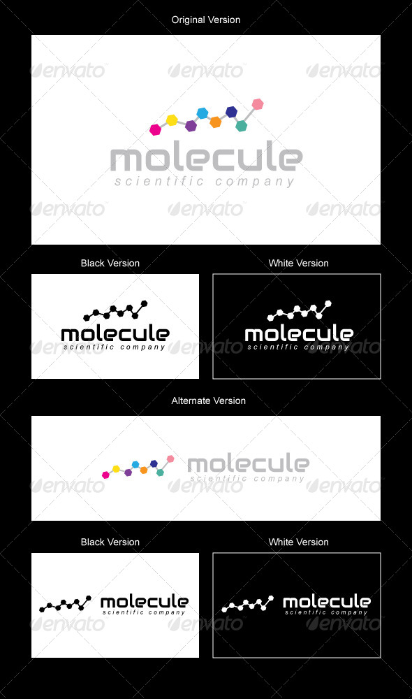 Molecule Logo Design - Vector Abstract