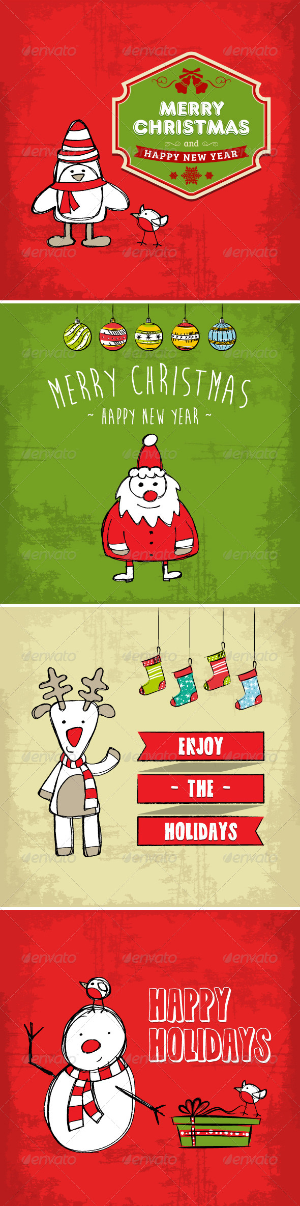 Collection of Christmas and Holiday Cards - Christmas Seasons/Holidays