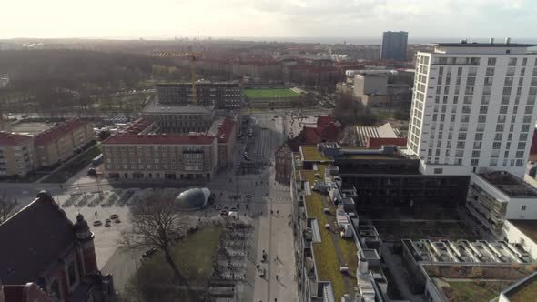 Aerial View of Malmö Triangeln District