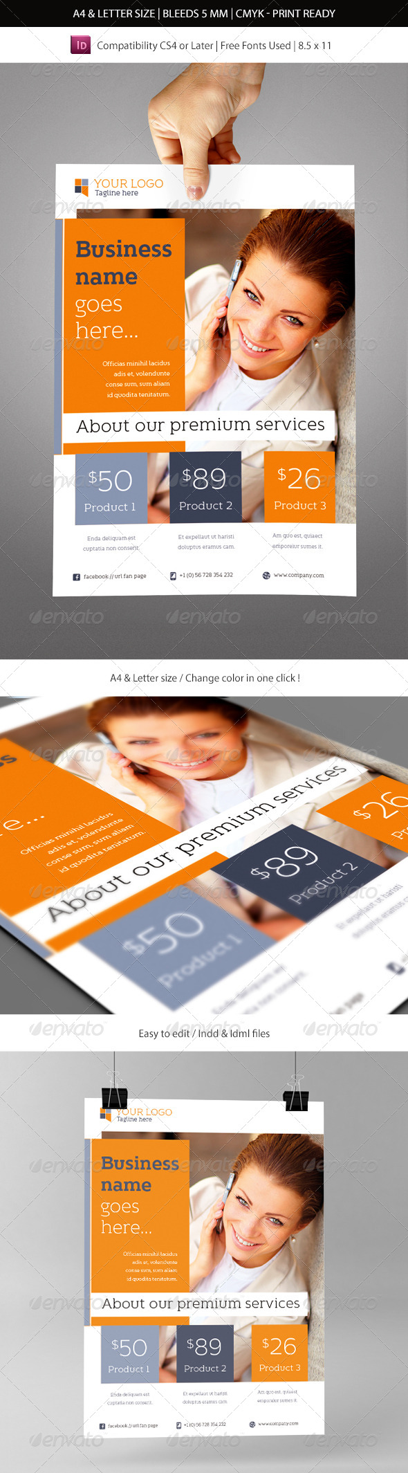 Corporate & Business Commerce Flyer Template - Commerce Flyers