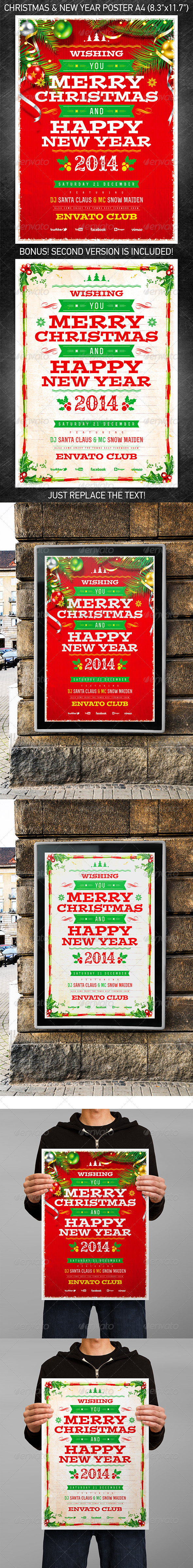 Christmas & New Year Poster Vol.1 - Holidays Events