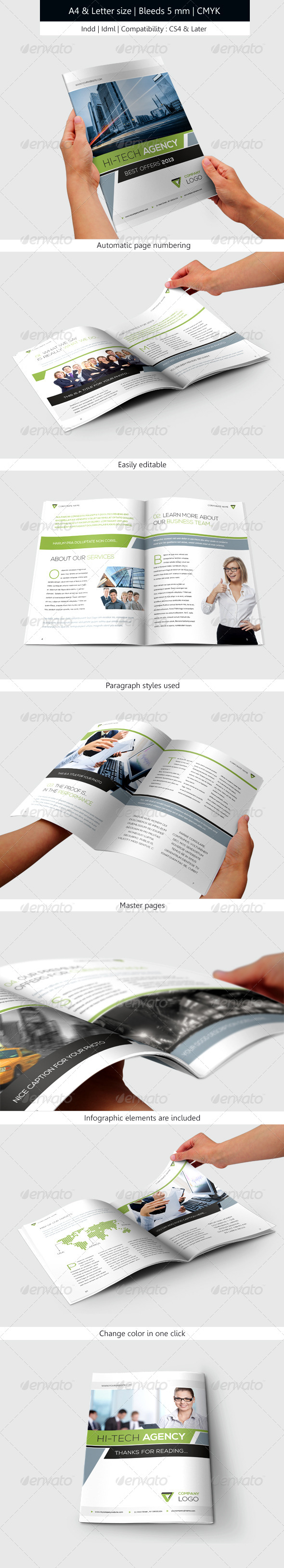Corporate & Business Brochure Template Design - Informational Brochures
