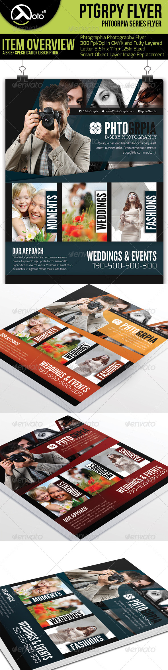 Photographia Photography Service Flyer - Flyers Print Templates