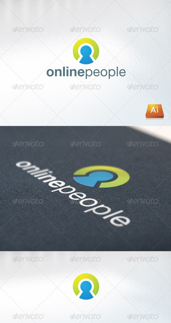 onlinepeople - Humans Logo Templates