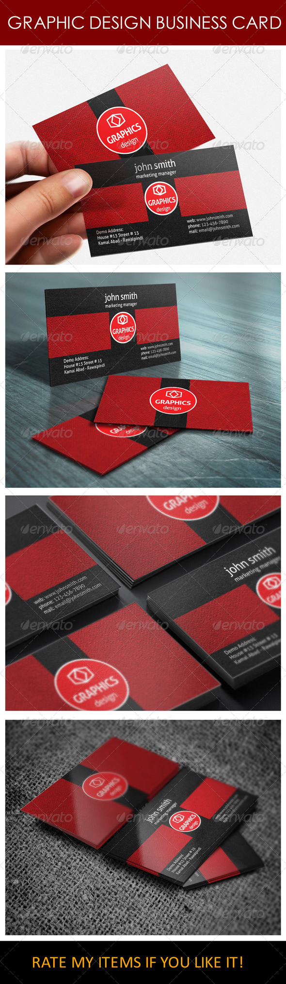 Graphic Design Business Card - Corporate Business Cards