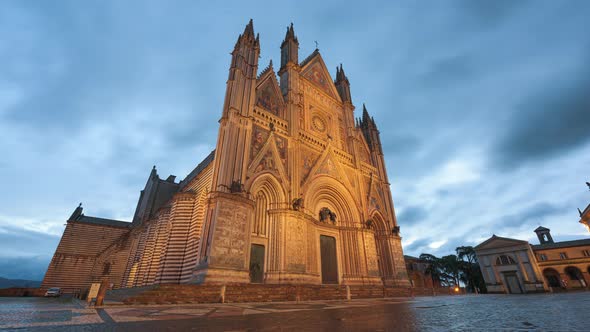 Orvieto Cathedral, Italy in the Morning alt