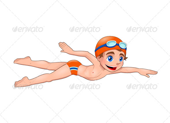 Young Swimmer. - Sports/Activity Conceptual