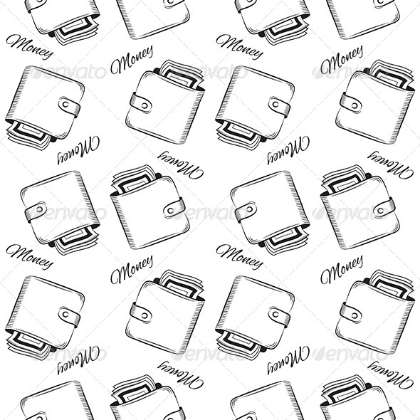 Seamless Wallet Pattern - Patterns Decorative