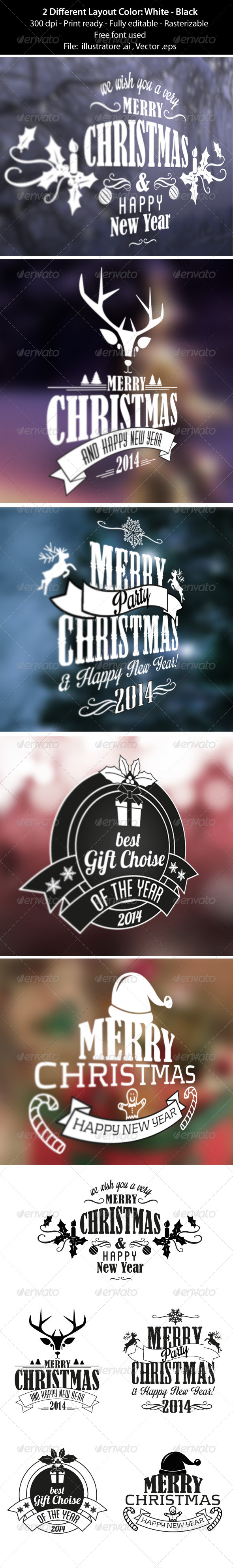 Merry Christmas Badge & Labels - Badges & Stickers Web Elements