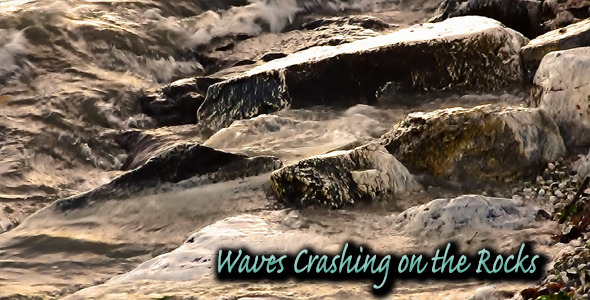 Waves Crashing on the Rocks 2