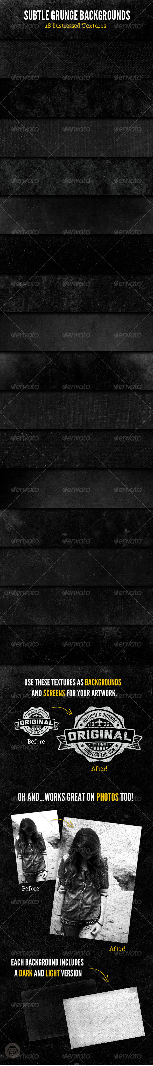 Subtle Grunge Backgrounds - Miscellaneous Backgrounds