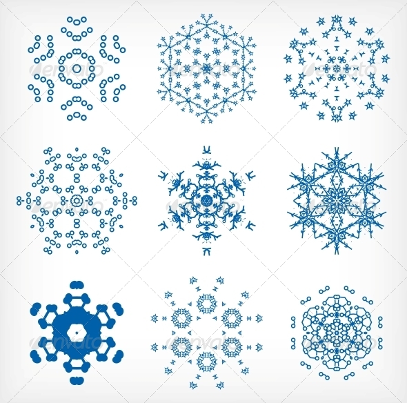 Snowflakes for Christmas Decor Set - Christmas Seasons/Holidays