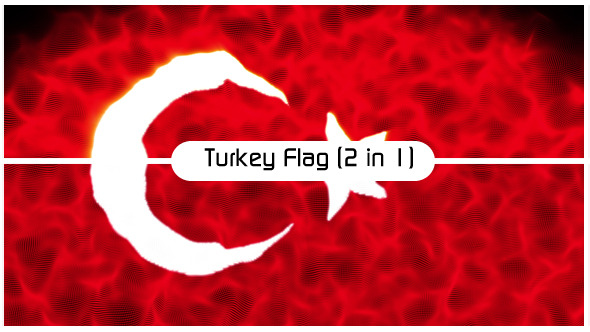 Turkey Flag (2 in 1), Motion Graphics | VideoHive