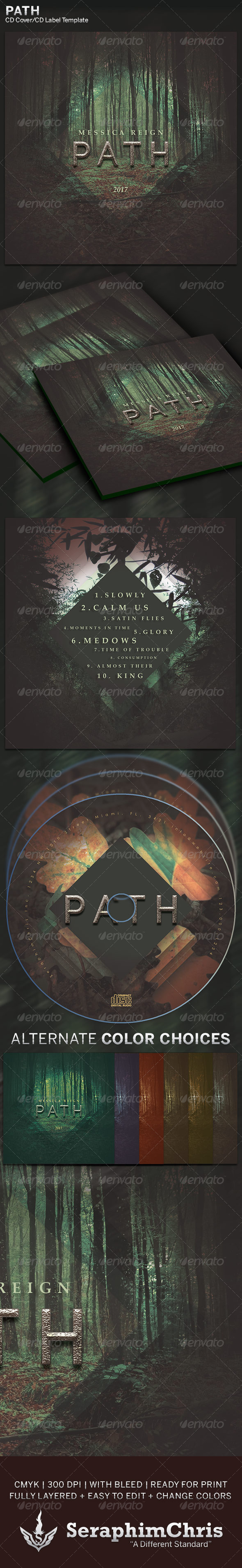 Path: CD Cover Artwork Template - CD & DVD Artwork Print Templates