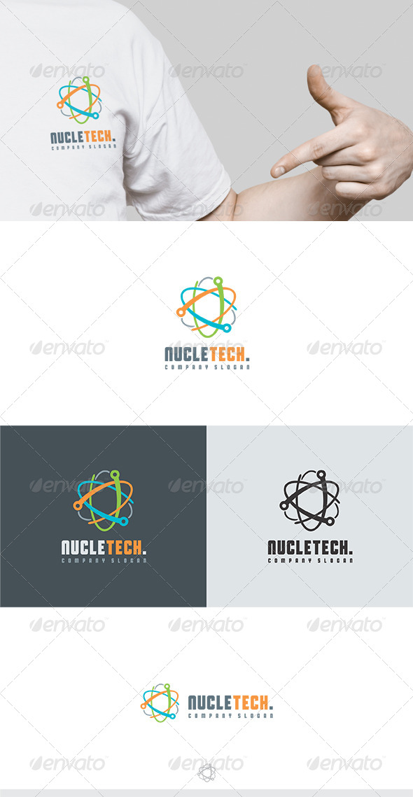 Nucletech Logo - Vector Abstract