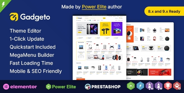 Gadgeto – Electronics Store Elementor Prestashop Responsive Theme