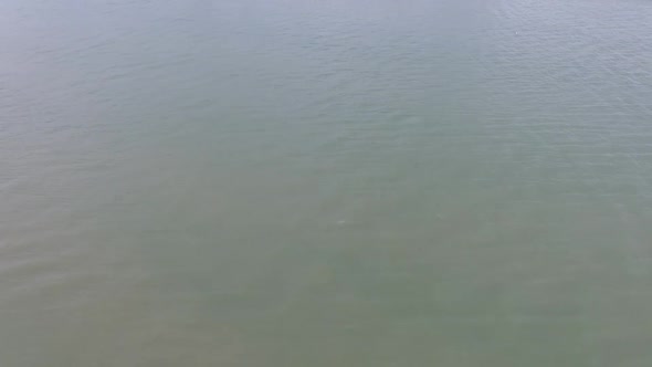 Aerial Shot of Remembrance Lhuangprasae BattleshipRayong District, Thailand alt