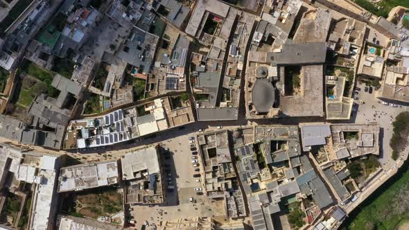 Aerial view of the city Mdina in Malta alt