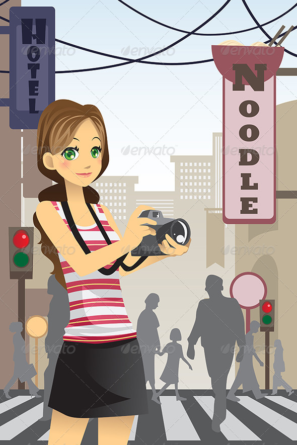 Woman Tourist - Travel Conceptual