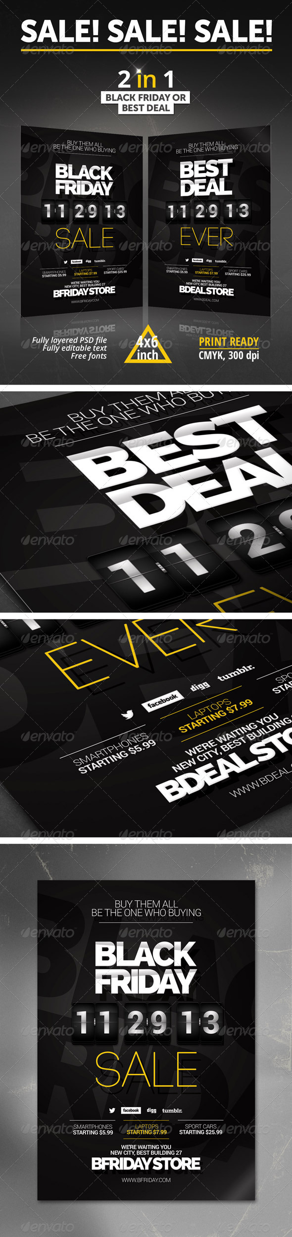 Black Friday, Deal Flyer - Commerce Flyers