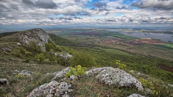 Time lapse in Palava, Czech republic nature alt