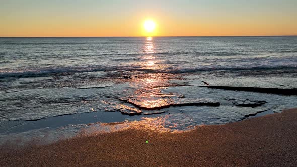Beautiful Beach in Turkey Alanya Aerial View 4 K alt