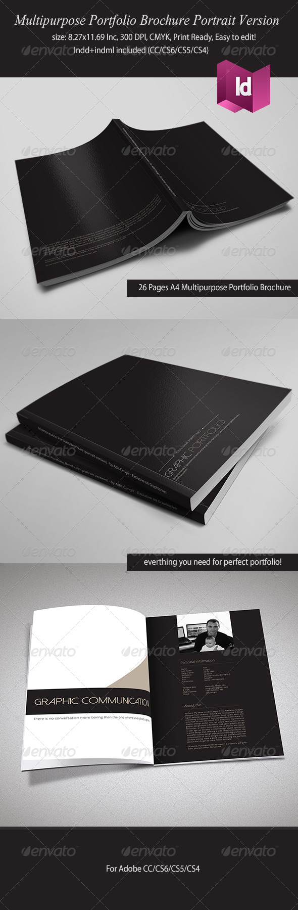 Multipurpose Portfolio Brochure Portrait Version - Catalogs Brochures