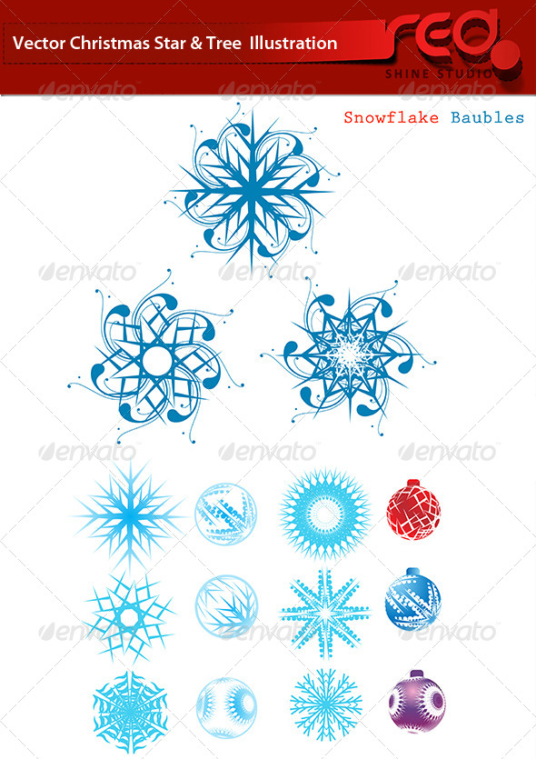 Snowflakes for Christmas Decor Set - Christmas Seasons/Holidays