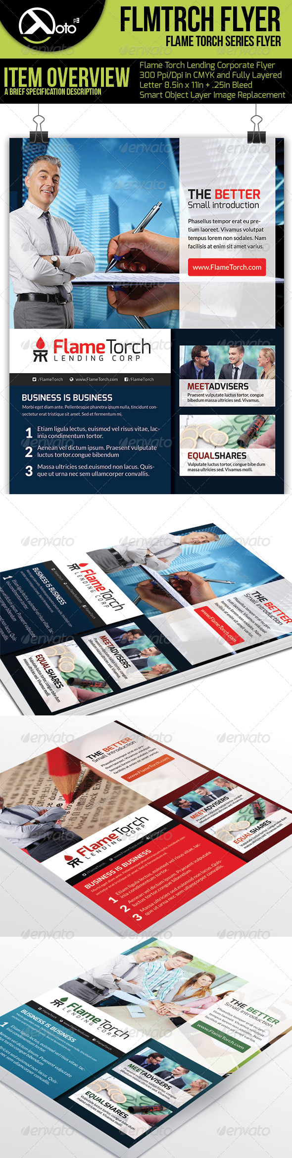 Flame Torch Corporate Lending Flyers - Corporate Flyers