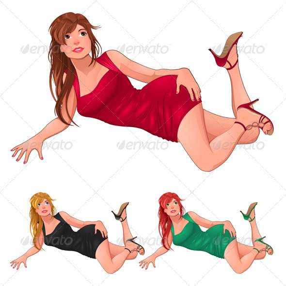 Three Kind of Ladies. - People Characters