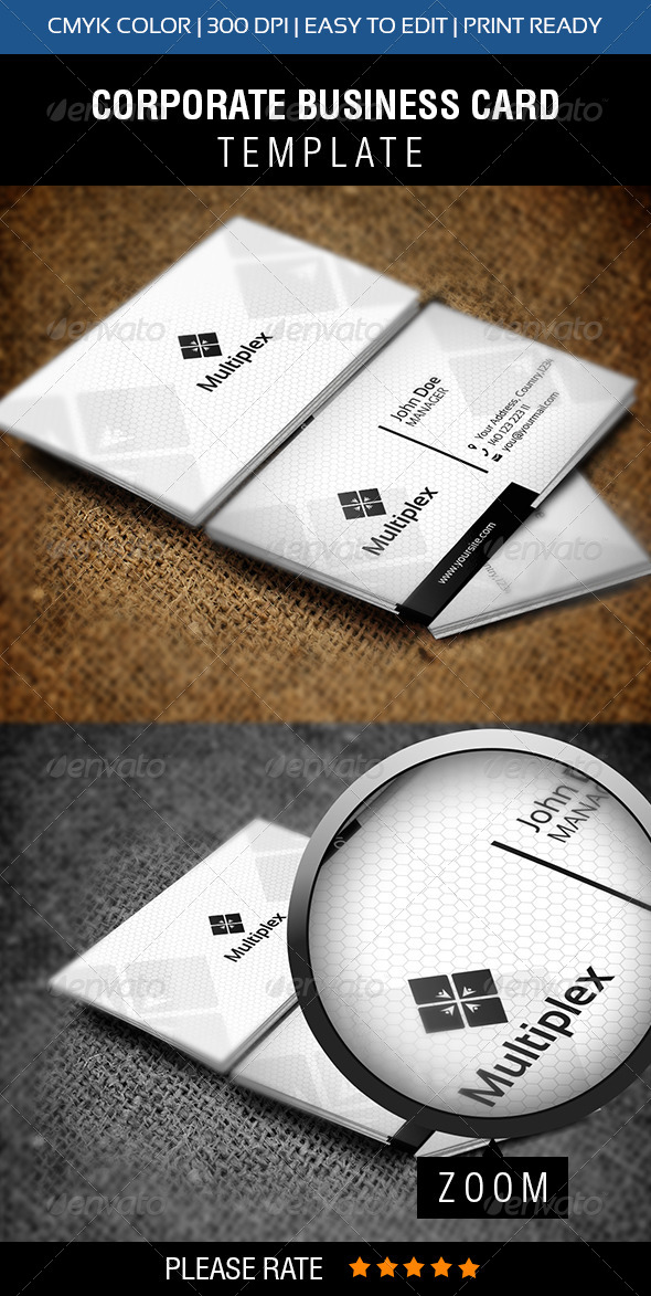 Multiplex Business Card - Corporate Business Cards