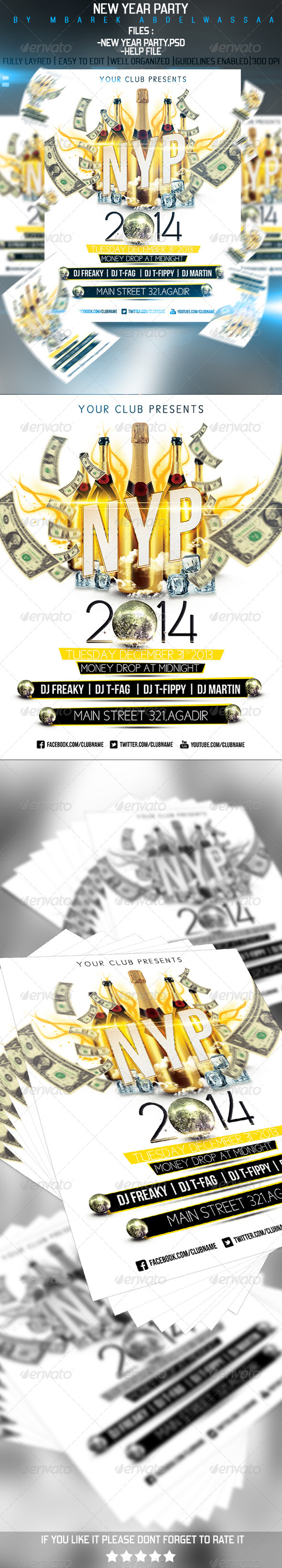 New Year Party - Events Flyers