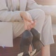Businesswoman Holding Shoes in Hand - VideoHive Item for Sale