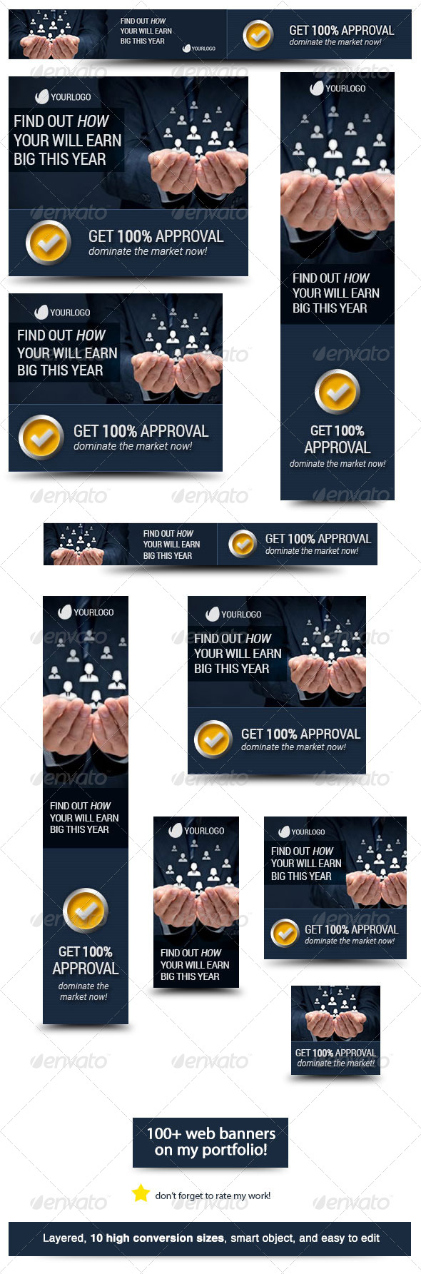Corporate Web Banner Design Template 31 - Banners & Ads Web Elements