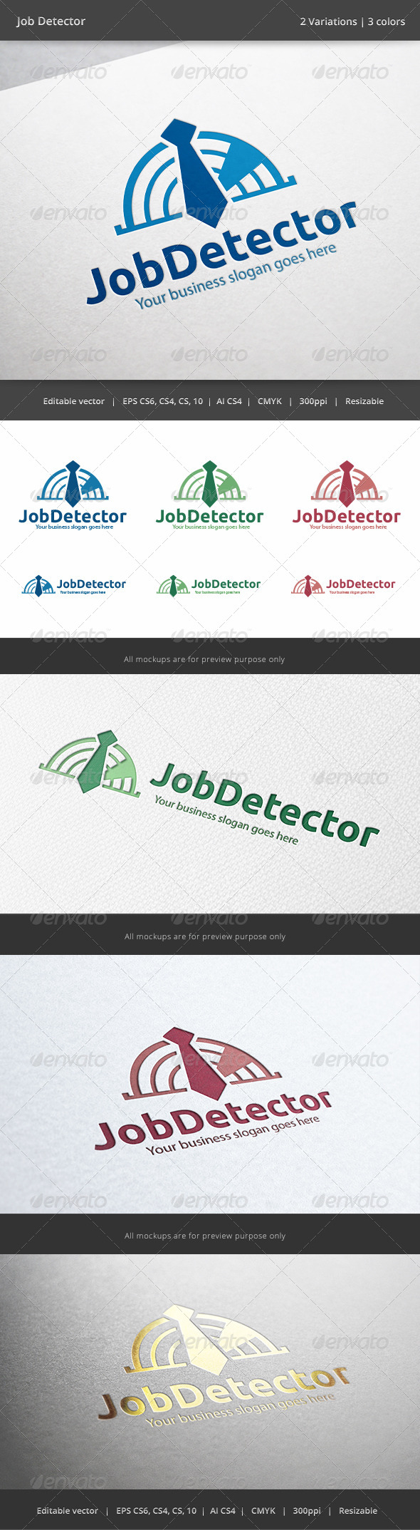 Job Finder Logo - Objects Logo Templates